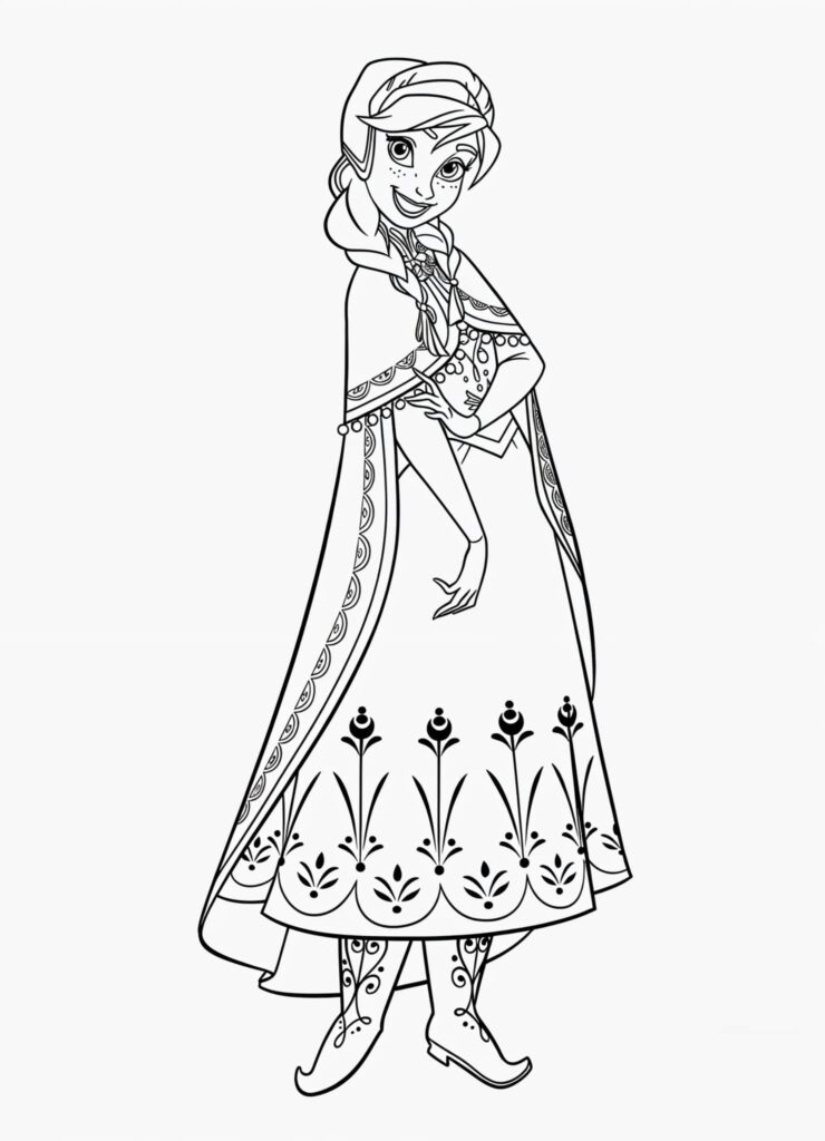 desenho para colorir frozen imprimir