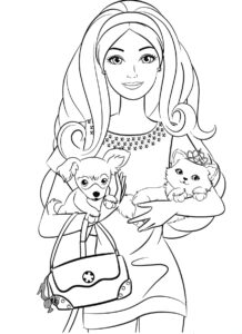 Desenhos da Barbie para colorir e imprimir