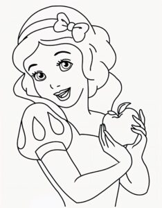 Desenhos da Branca de neve para imprimir e colorir