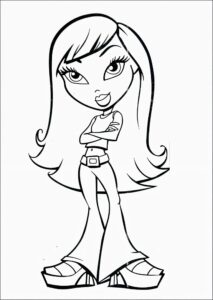 Desenho de Bratz para colorir