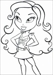 Desenho de Bratz para colorir e imprimir