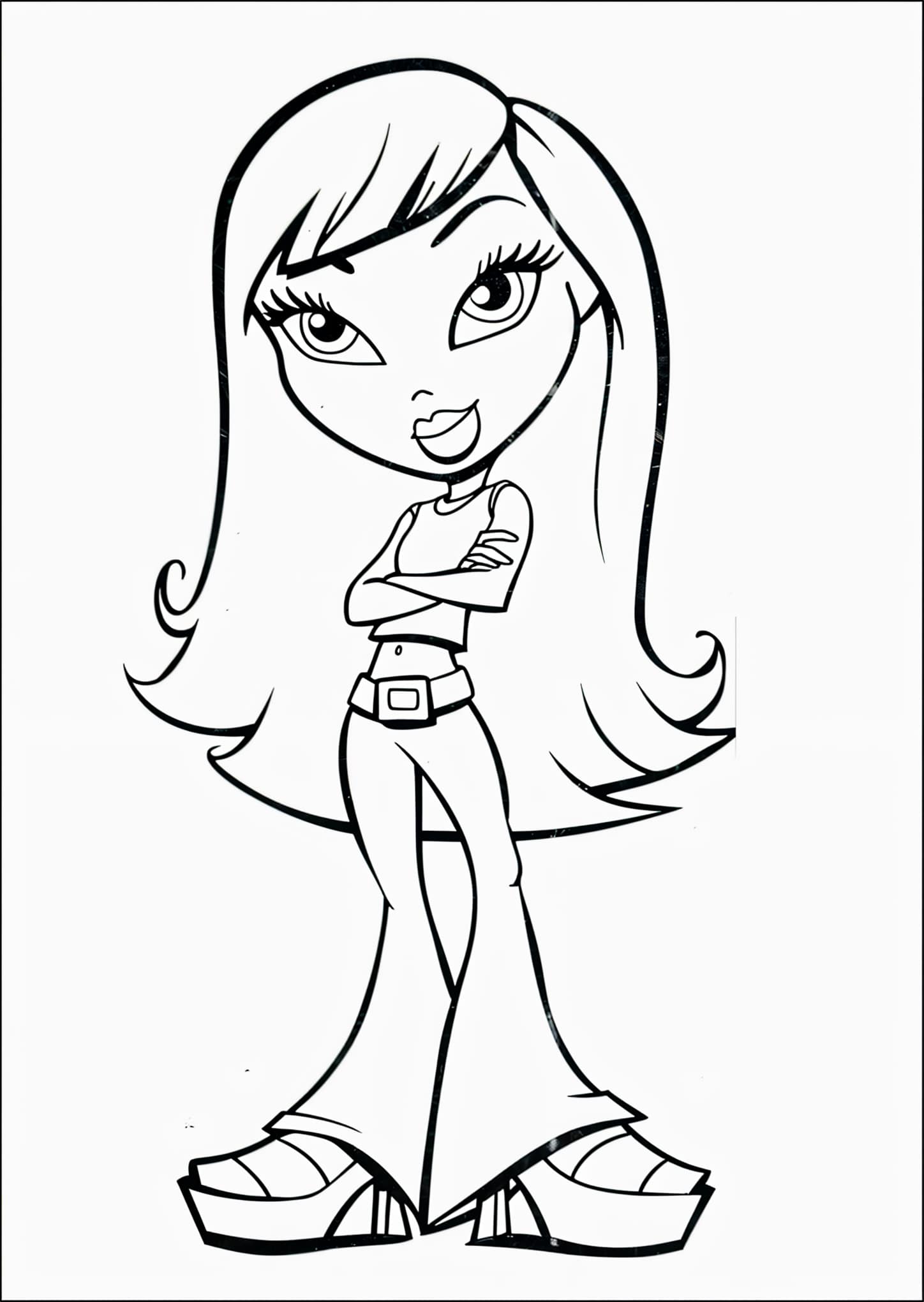 Desenho de Bratz para colorir