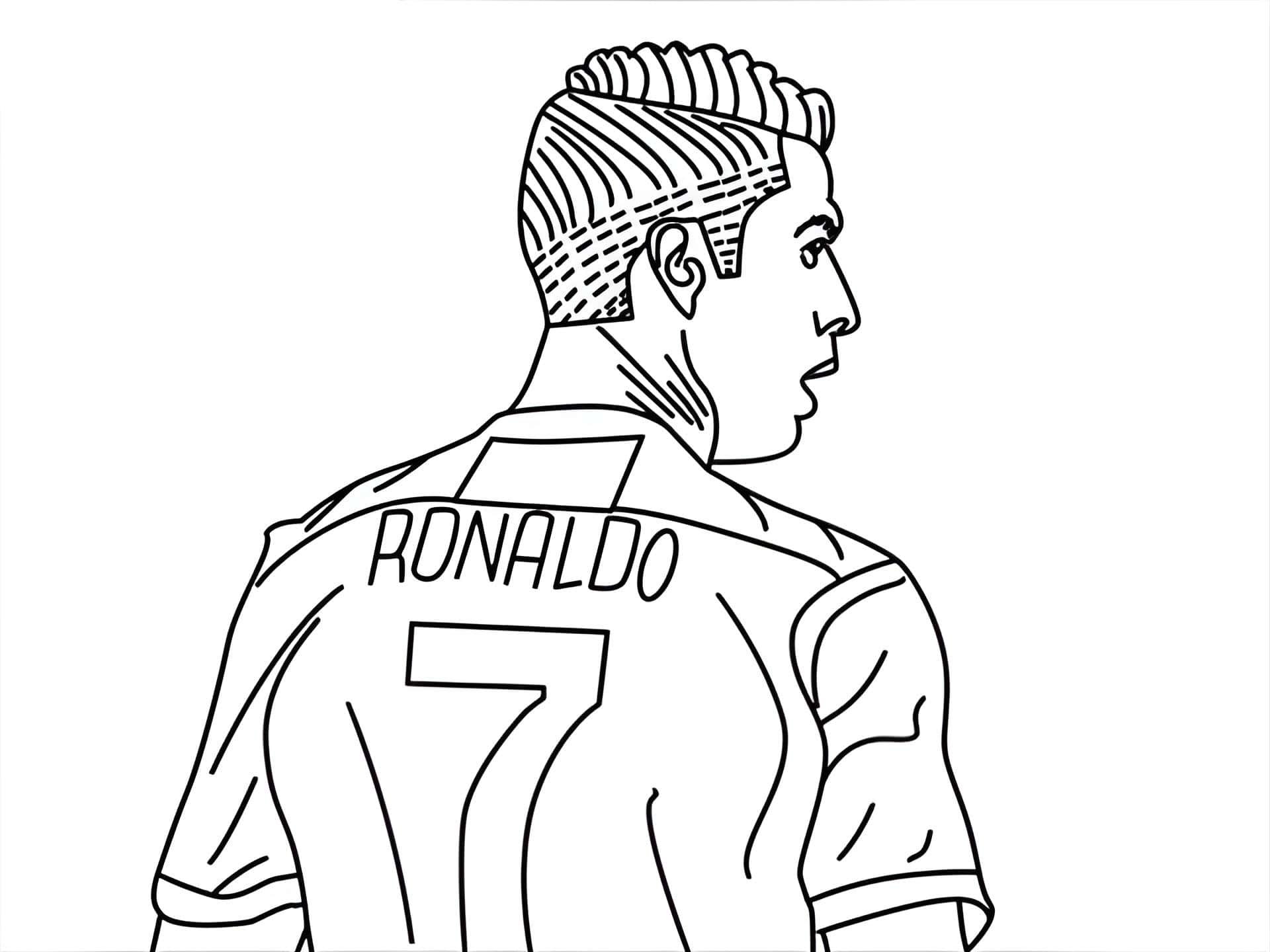 Desenho do Cristiano Ronaldo al nassr para imprimir