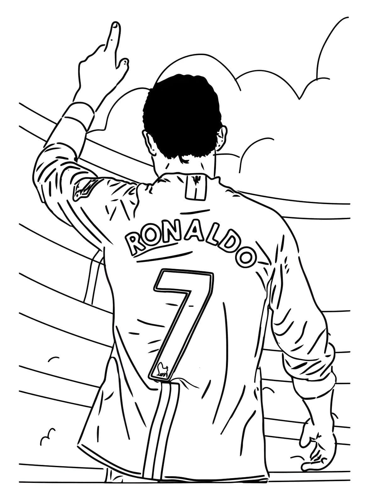 Desenho do Cristiano Ronaldo manchester united para imprimir