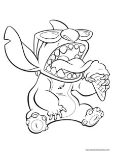 Desenho Stitch para colorir