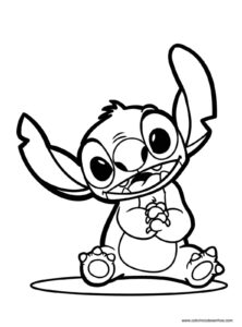 Desenho Stitch para colorir