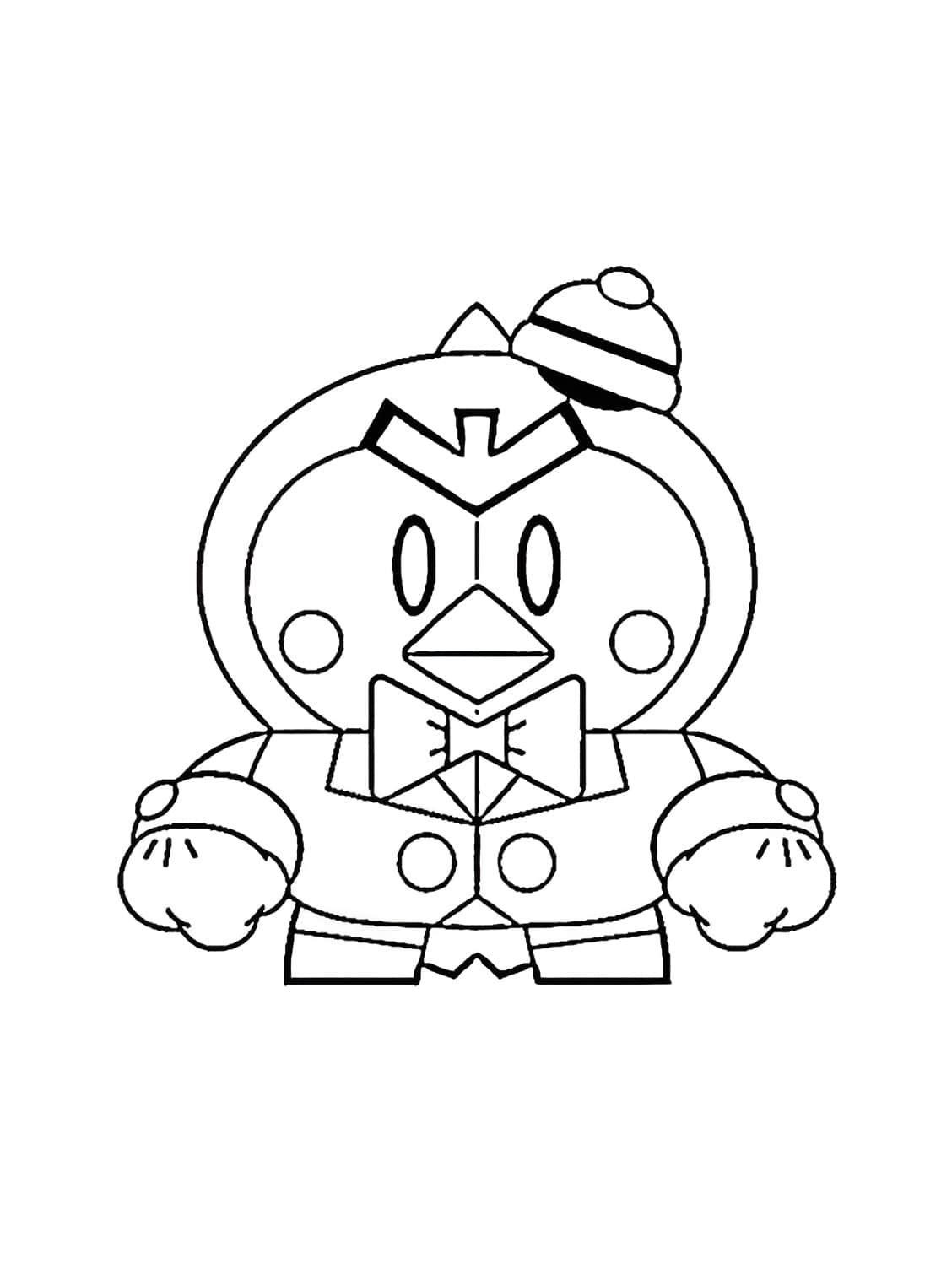 Desenho da mr.p de Brawl Stars para colorir