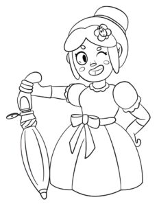 Desenho da piper de Brawl Stars para colorir