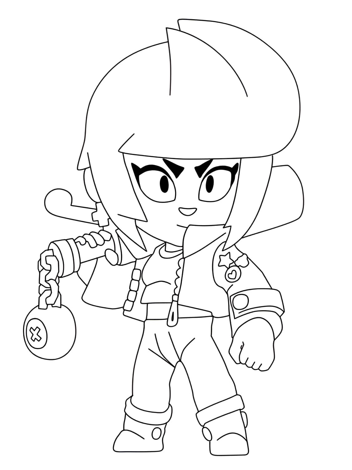 Desenho da shelly para colorir