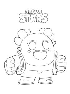 Desenho da squeak de Brawl Stars para colorir