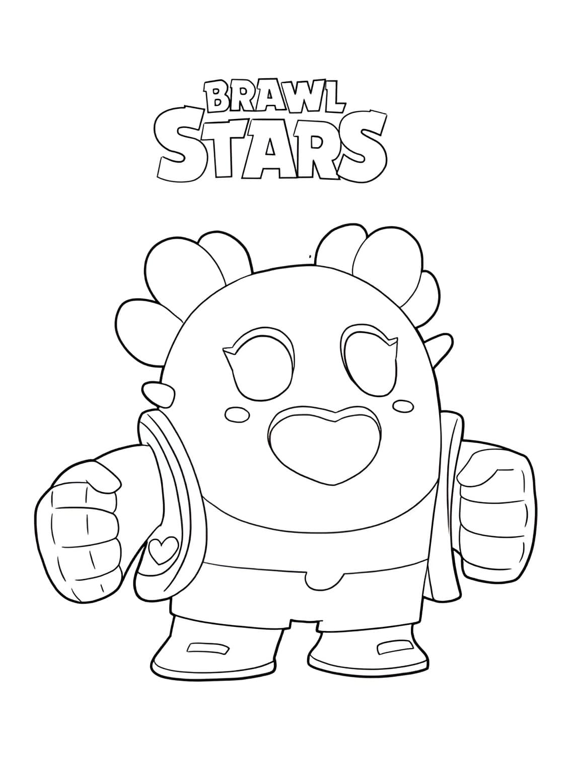 Desenho da squeak de Brawl Stars para colorir