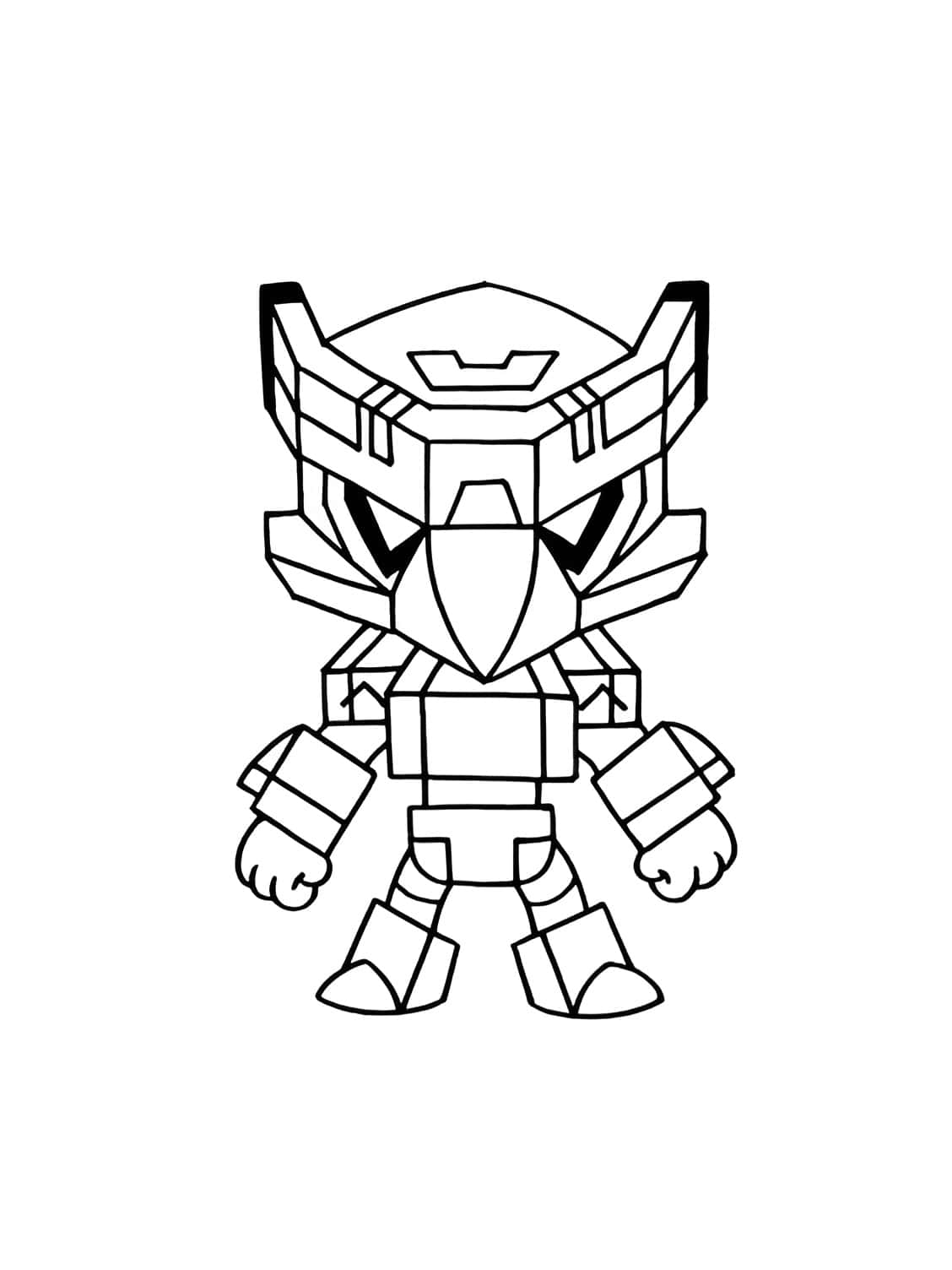 Desenho do mecha crow de Brawl Stars para colorir