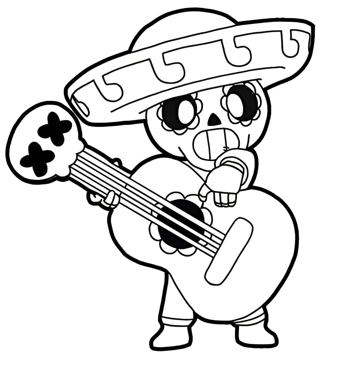 Desenho do poco de Brawl Stars para colorir