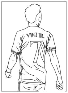 Desenho do vinicius jr 7 para colorir