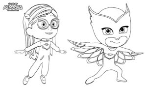 Imagem do pj masks menina e coruja para colorir (2)