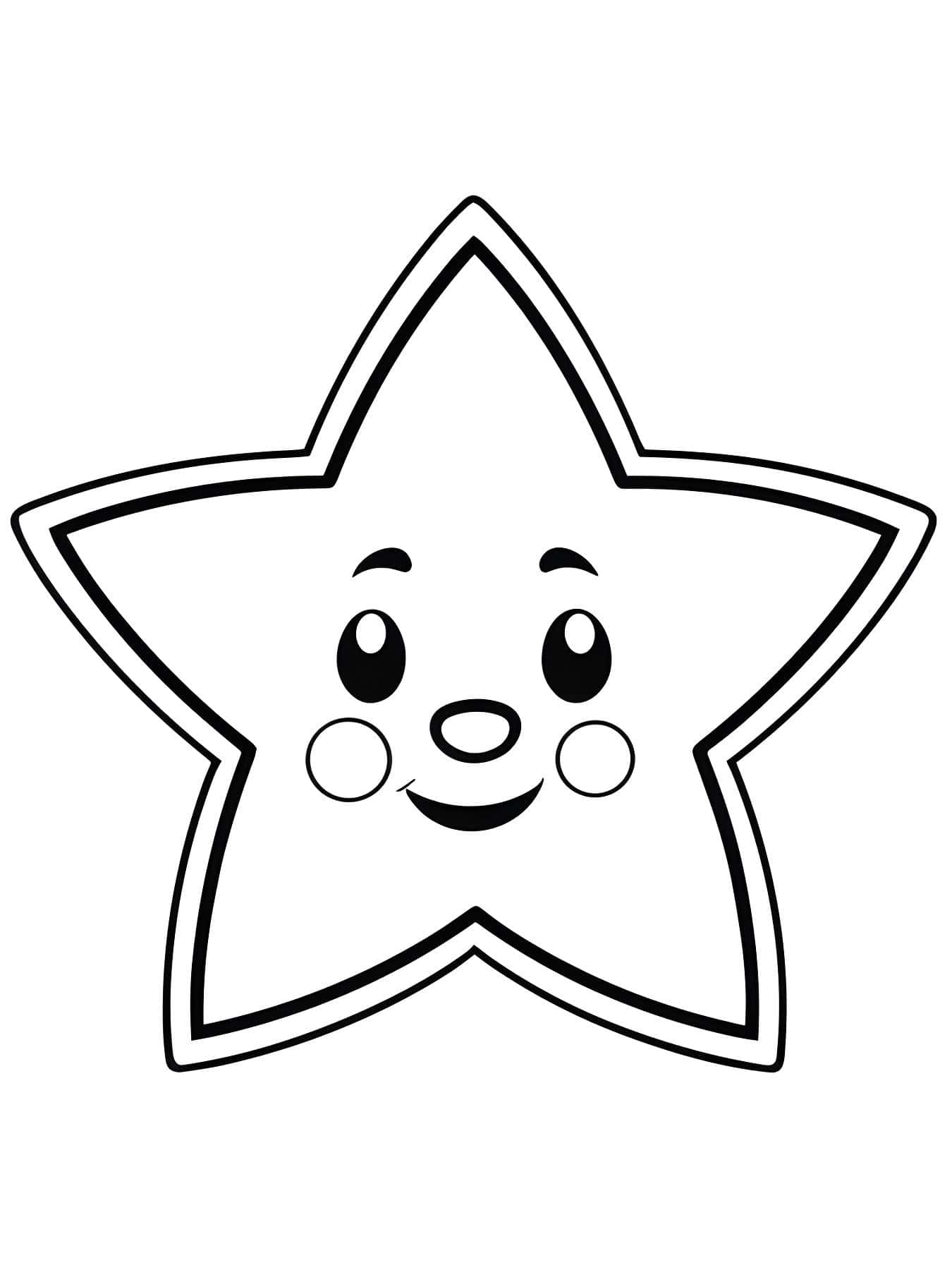 Desenho da estrela para imprimir