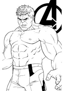 Desenho de hulk para imprimir