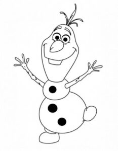 Desenho do olaf para imprimir