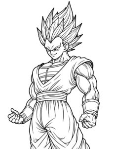 Desenho do vegeta para imprimir