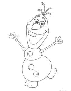 Imagem do olaf para imprimir